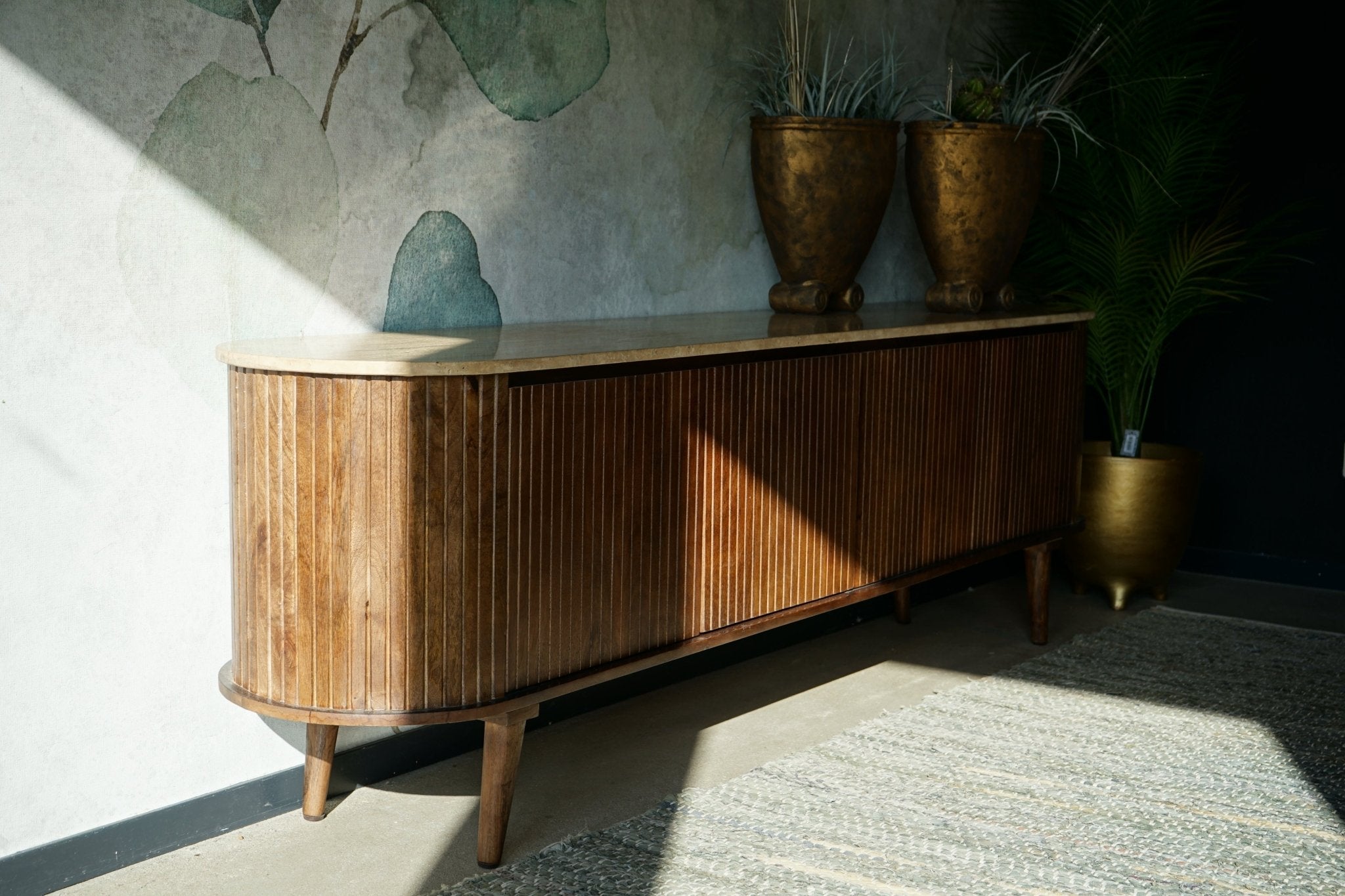 Tv meubel travertine Anjuna 160cm - Goa Editions