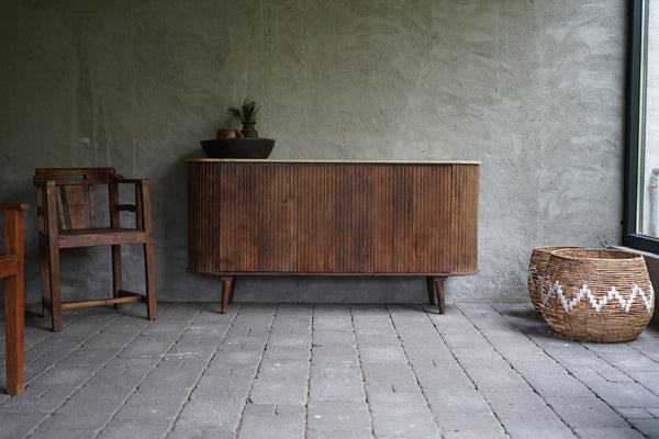 Dressoir Anjuna 160cm travertine top - Goa Editions