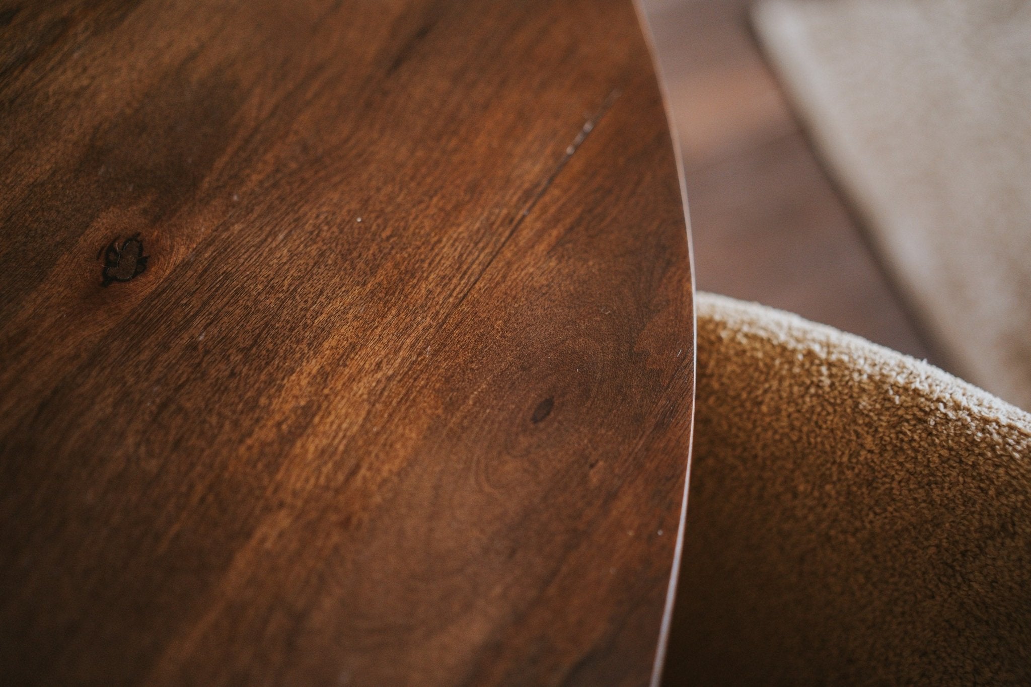 Ronde eettafel walnoot Agonda 150 cm - Goa Editions