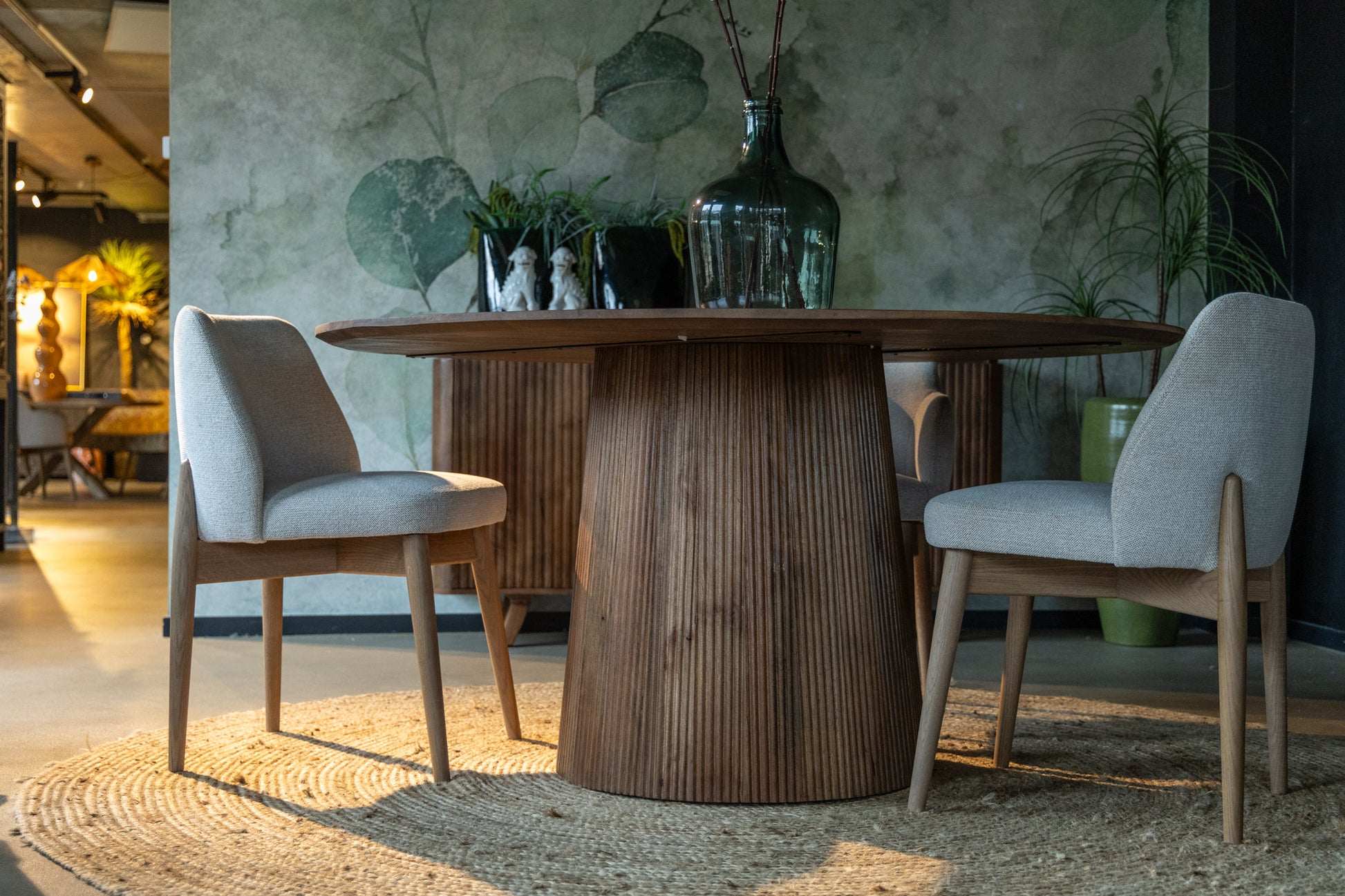 Ronde eettafel walnoot Agonda 150 cm - Goa Editions