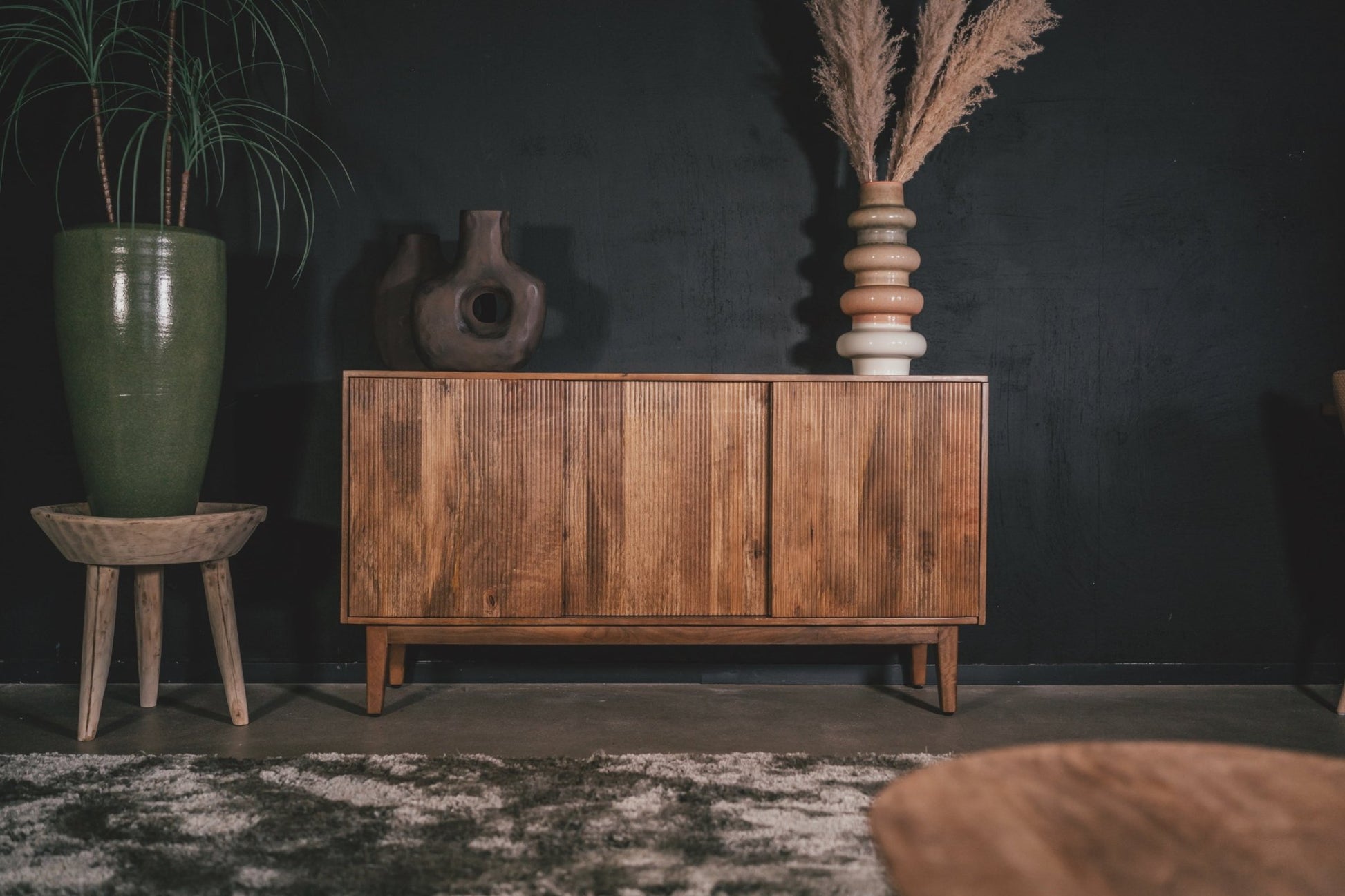 Japandi dressoir Agonda 150cm walnoot - Goa Editions