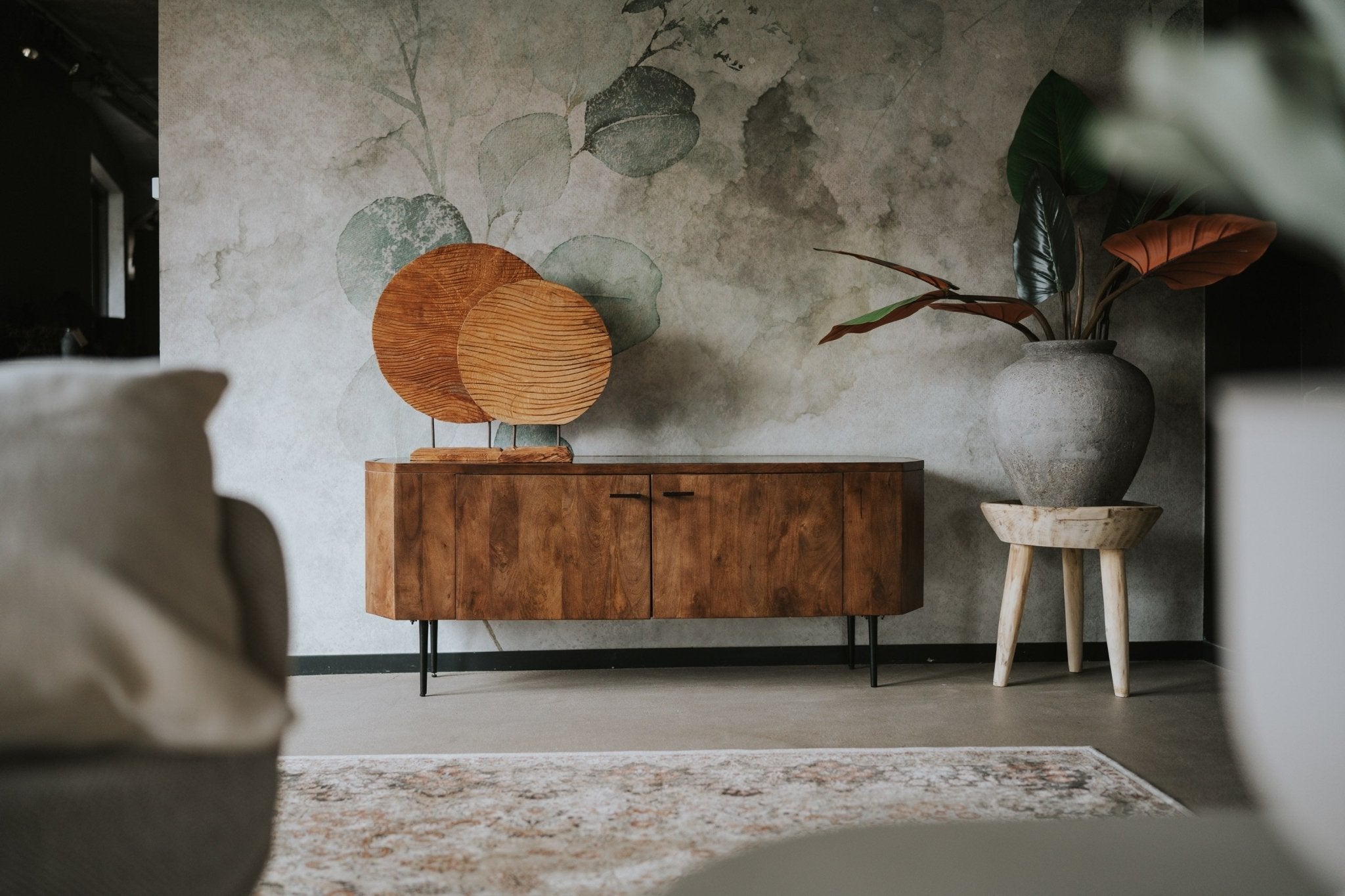 Japandi tv - meubel Candolim 150cm marmer - Goa Editions