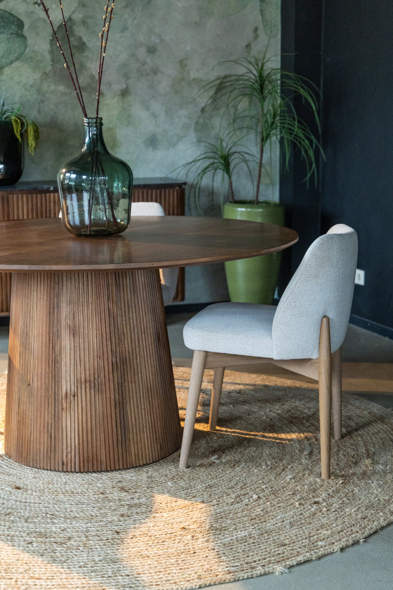 Ronde eettafel walnoot Agonda 150 cm - Goa Editions
