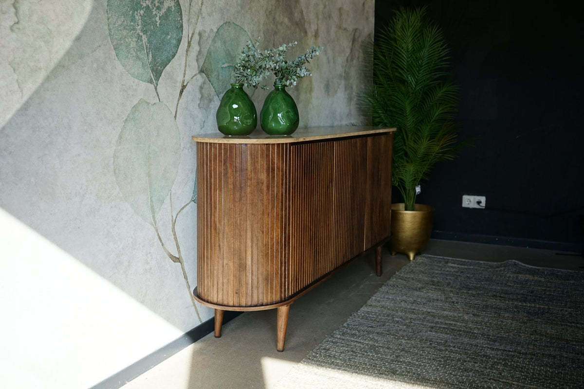 Dressoir Anjuna 160cm travertine top - Goa Editions