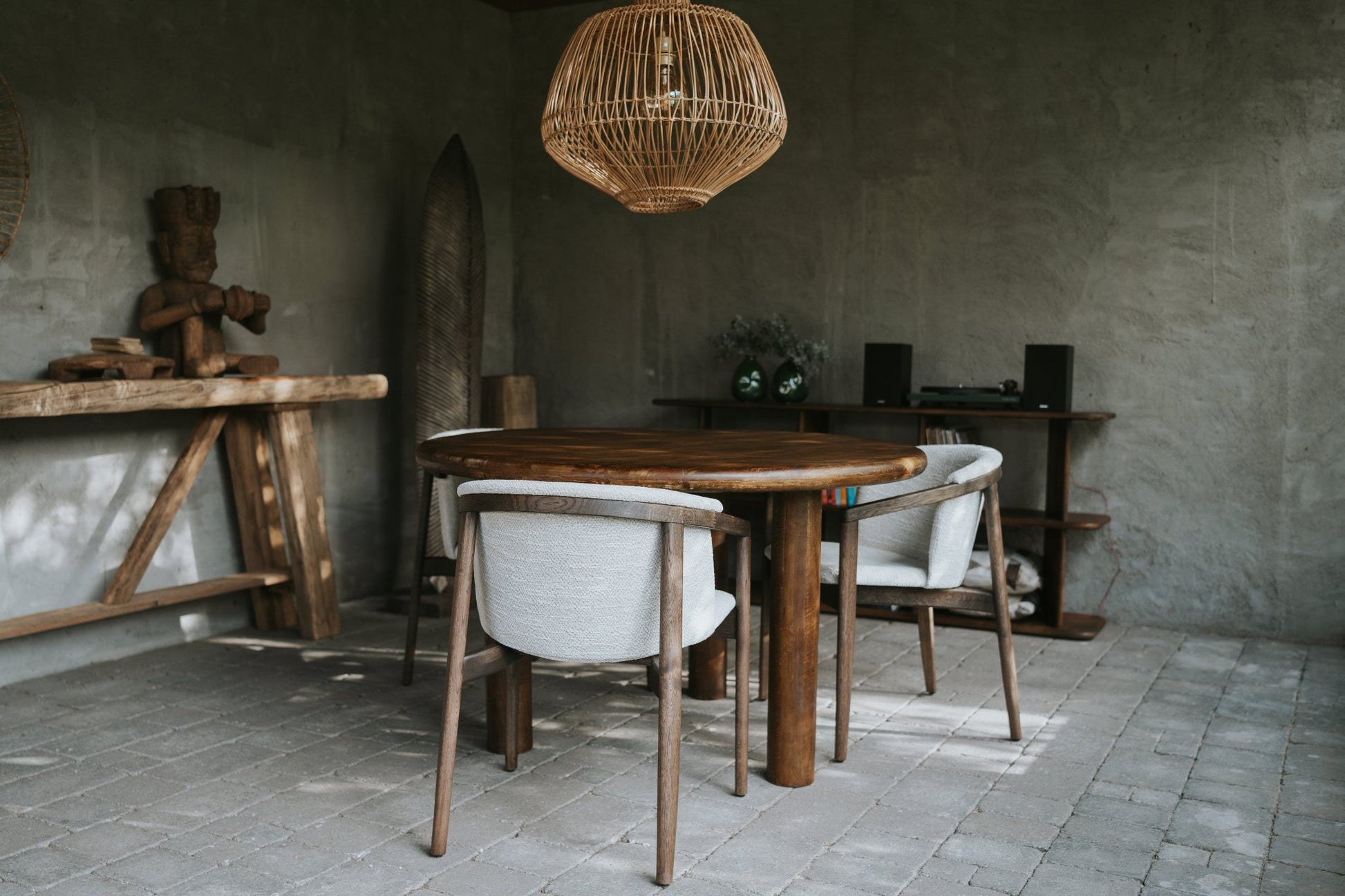 Eettafel Palolem rond - Goa Editions