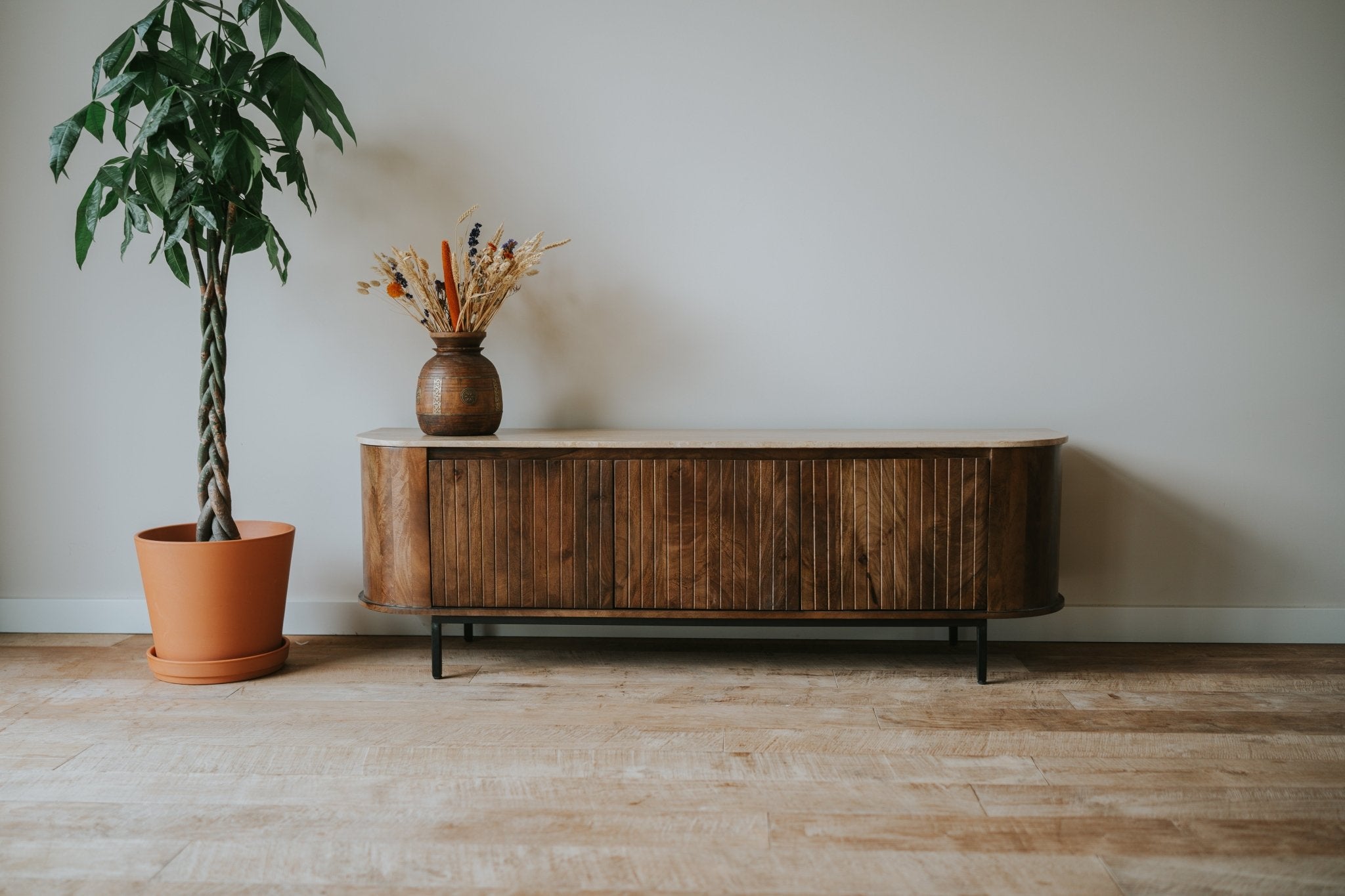 Tv meubel Tirlot 170cm travertin top - Goa Editions