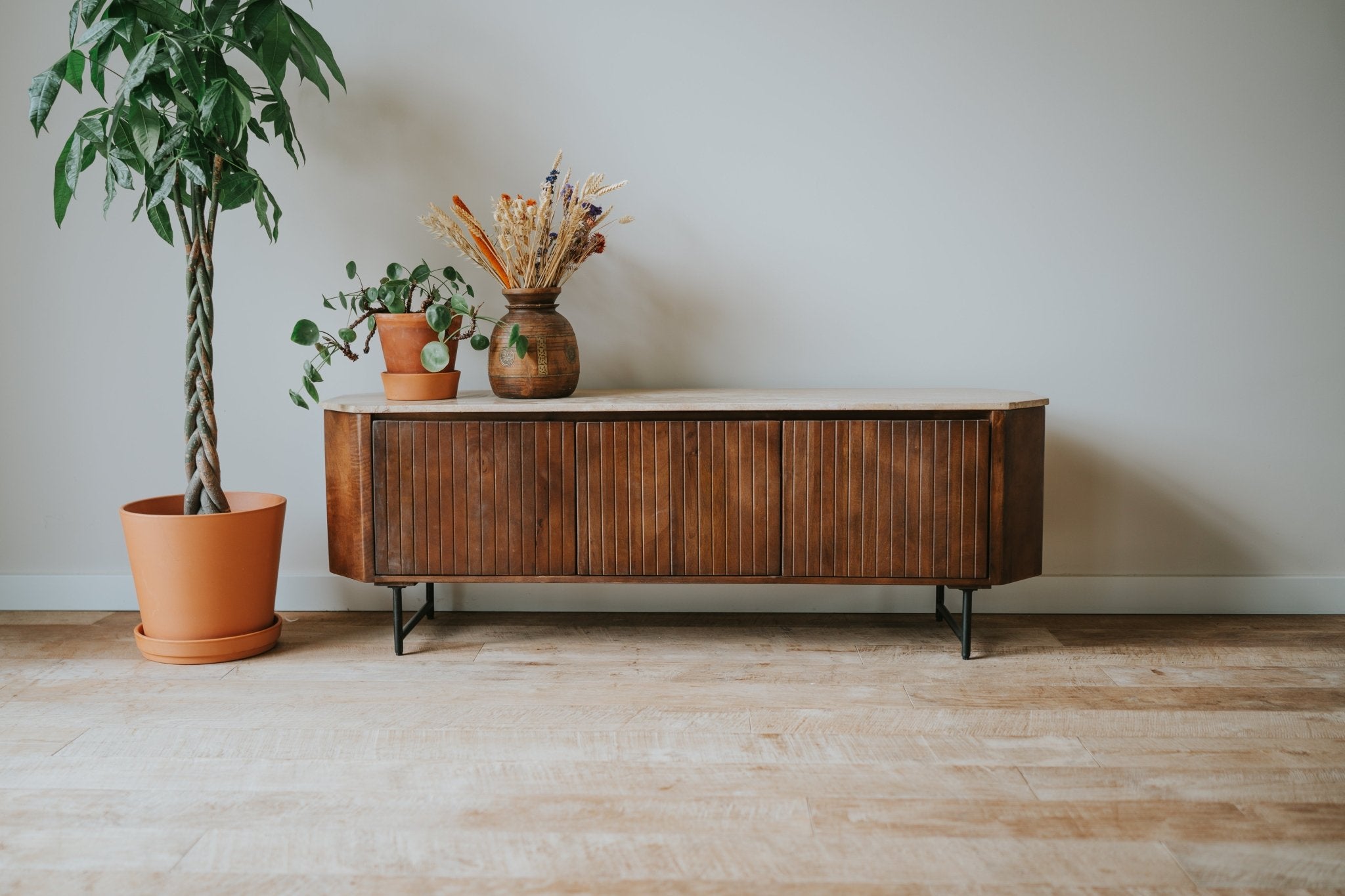 Tv meubel Candolim 160cm 45° Hoeken - Goa Editions